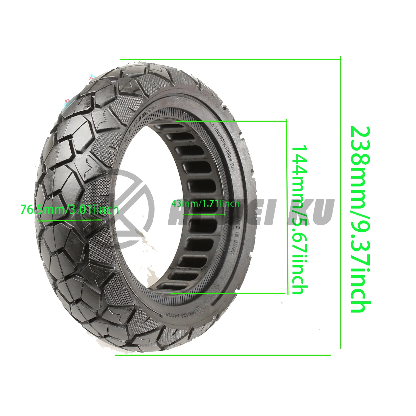 Anti-skid Durable Solid 255X80 10x3.0 Tires for ZERO10X for Kugoo M4 G1 for Dualtron Electric Scooter 80/65-6 Blast Tires