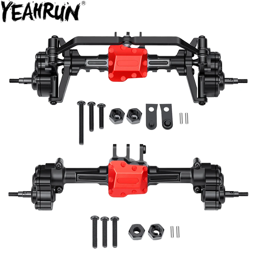 YEAHRUN Aluminum Portal Axle Front Rear Axles for 1/18 RC Micro Crawler Car TRX4M Upgrade Parts