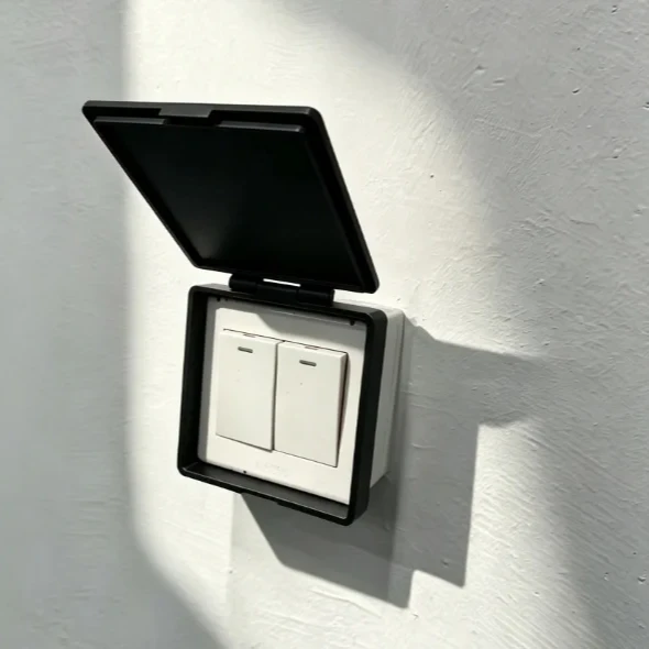 Light Switch Shell Wall Switch Protective Cover, 3D Printed Dustproof Case for Household Wall Switch Decoration