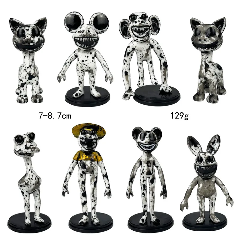 Ensemble de figurines d'action Zoonomaly Monster Game, figurine en plastique PVC, cadeau de jouet beurre, homme, chat, grenouille