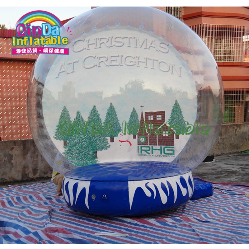 Bubble Photo Booth Snow Globe Outdoor Human Size Decorations Christmas Inflatable Snow Globe