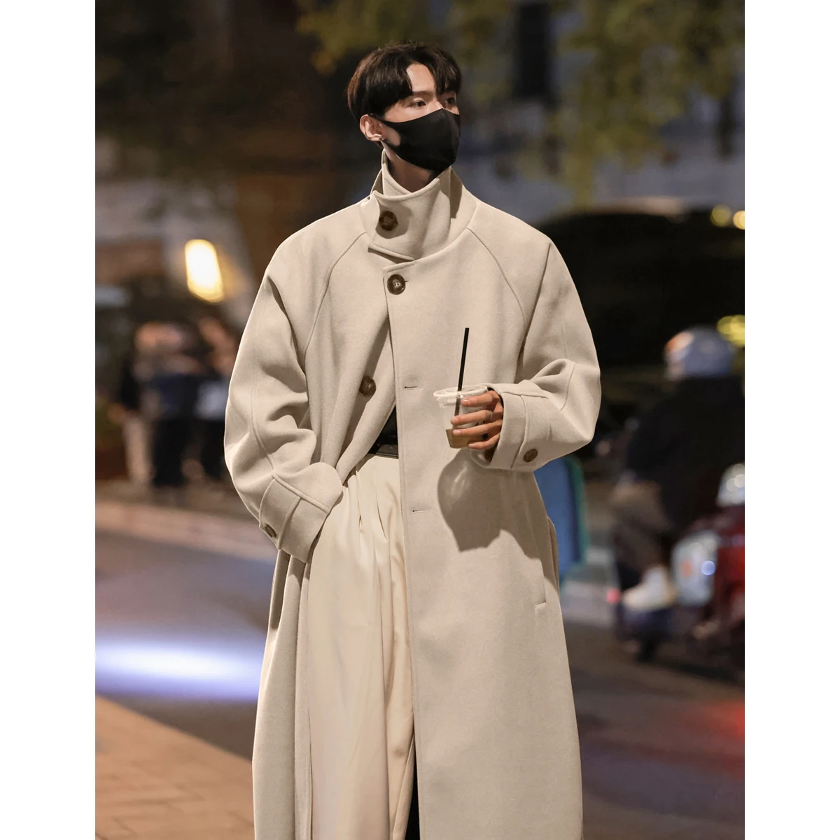 

Мужское шерстяное пальто Briti Sle Thiened средней длины, осеннее, премиум-класса, в корейском стиле, с эффектом высококачественной шерсти