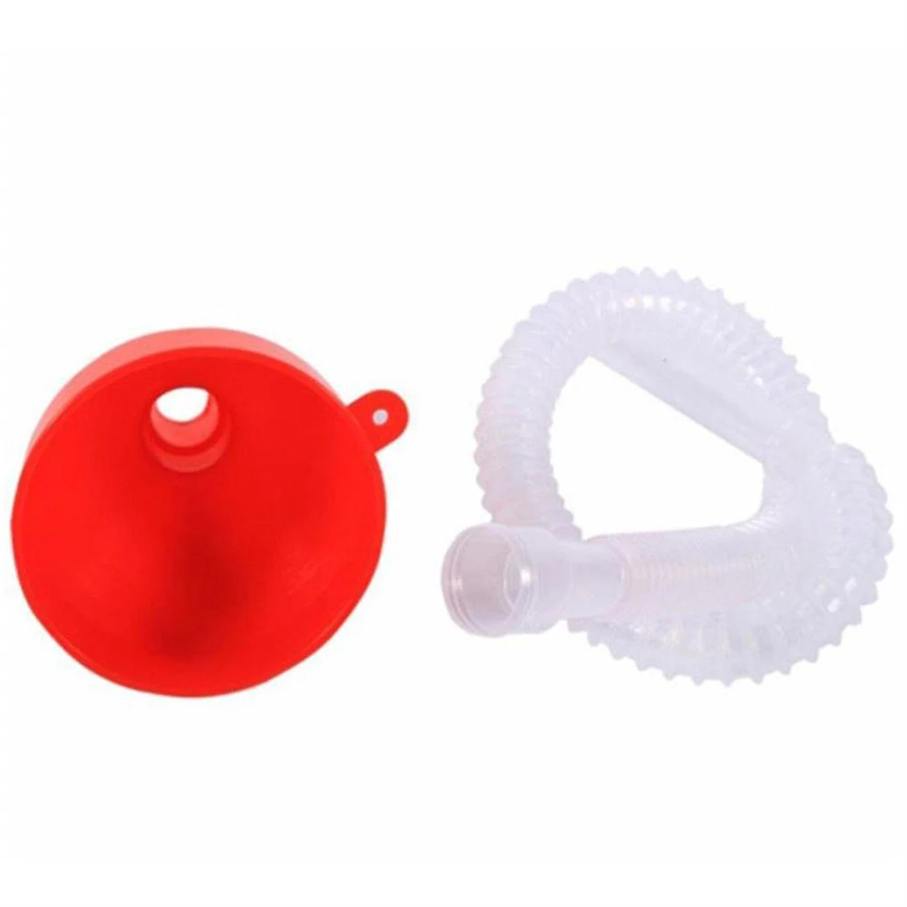 Refuel Funnel with Long Detachable Hose for Engine Oil Additive Use in Cars Motorcycles and Engineering Equipment Fuel Tanks