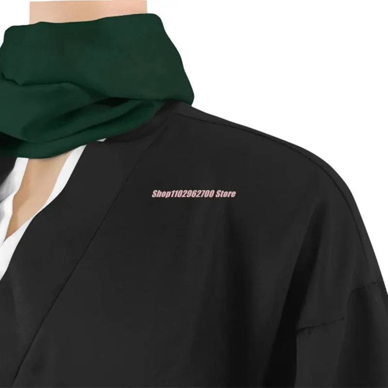 أزياء أنيمي بليتش هيتسوجايا توشيرو التأثيرية أزياء ألف عام لحرب الدم قوس كابتن القسم العاشر وشاح موحد أسود