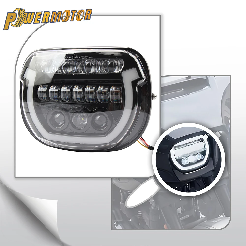 Motorcycle LED Headlight High/Low Beam DRL Replacement  for Harley Touring Street Glide CVO/SE FLHXSE FLHX/I 2023-2024