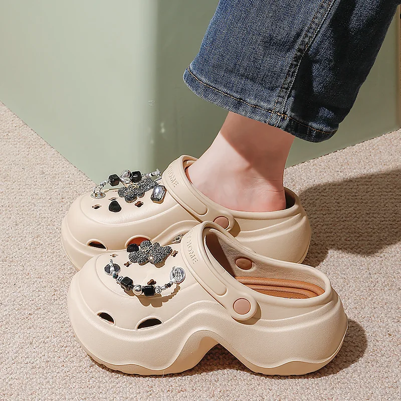 

New Arrival Women Thick Sole EVA Clogs 2025 Summer Office Closed Toe Slip Resistant Sandals