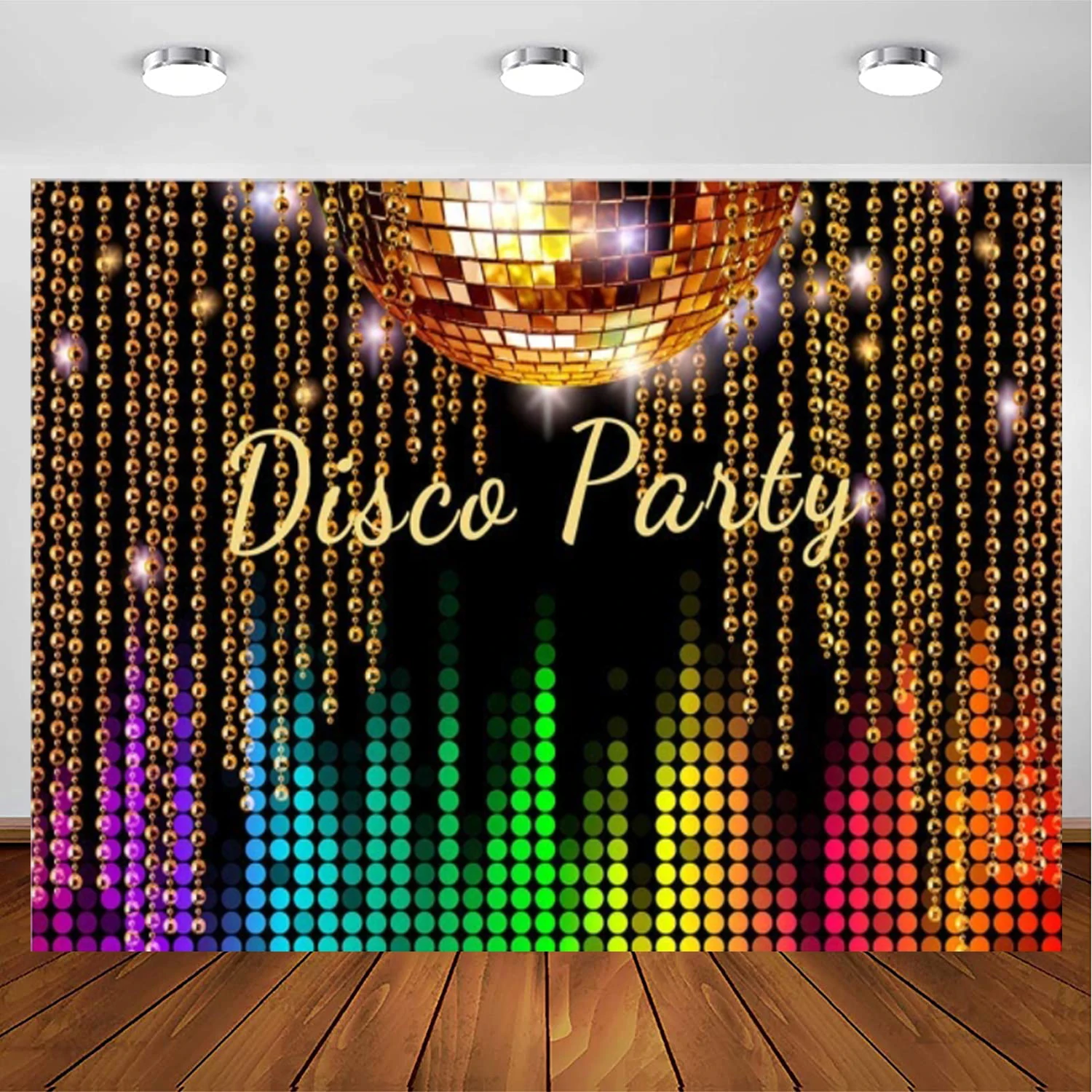 Vintage 70s 80s 90s Disco Party Photography Backdrop Let's Glow Crazy Background Night Shining Happy Birthday Party Decoration