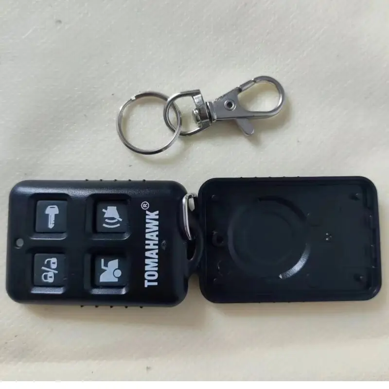 Брелок для ключей, чехол для корпуса ключа и российский ЖК-пульт дистанционного управления Tomahawk TW9010 TZ9010, односторонняя Автомобильная сигнализация Tomahawk