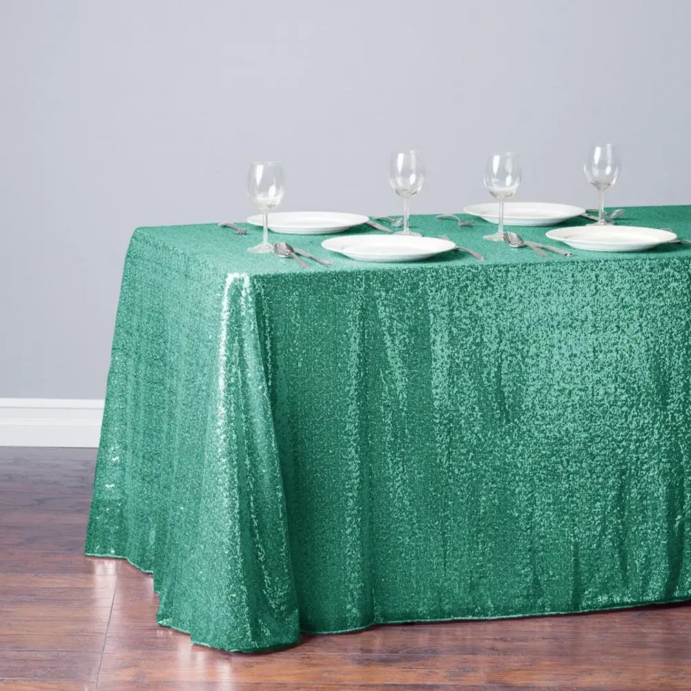 Rectangular Table Cloth Table Runner for Rectangular Table Elegant Sequin Runner for Weddings Banquets Parties Coverage for Prom