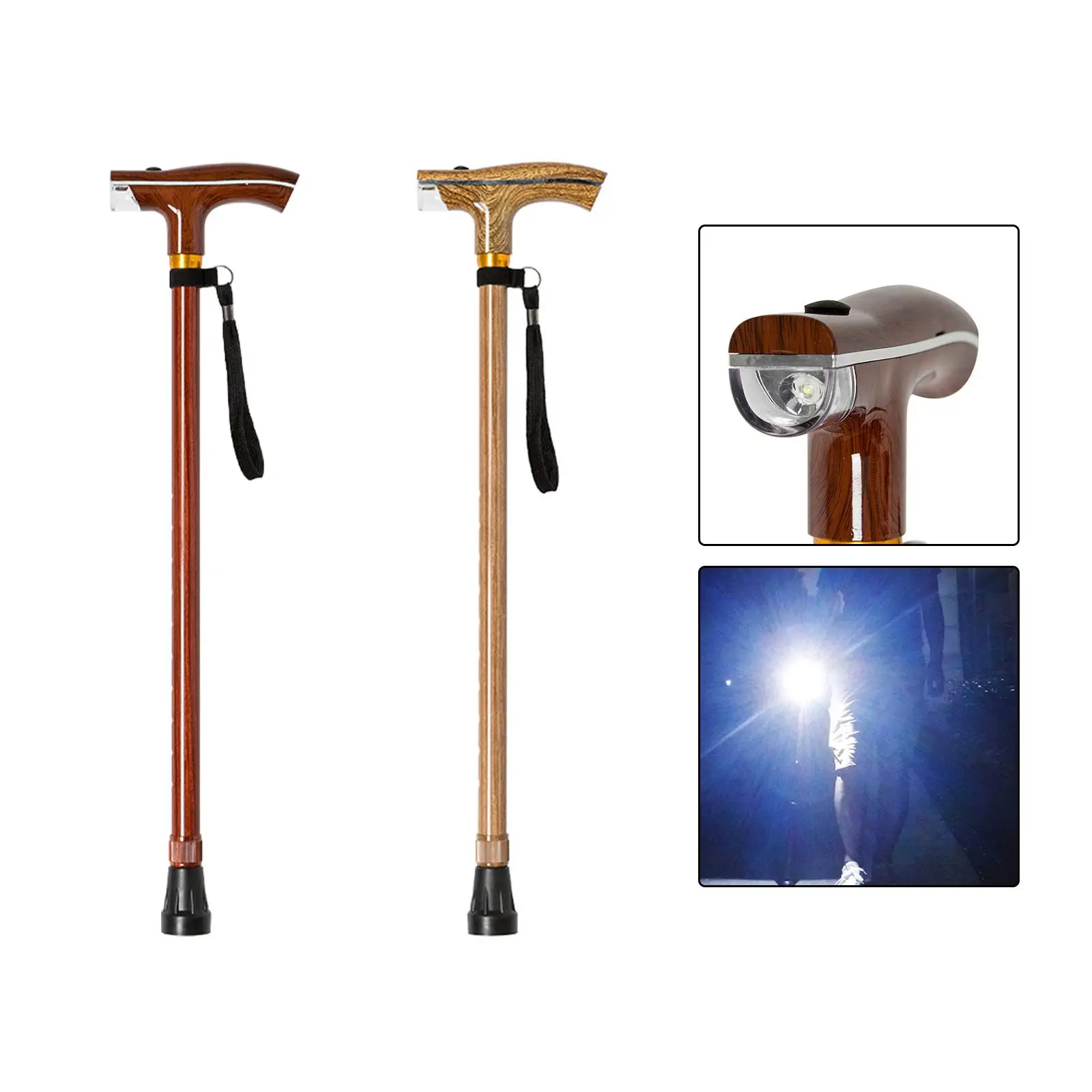 Walking Stick for Elderly Disabled Men Women with Light Hand Cane Trekking Pole for Hiking Outdoor Adventures Trekking Climbing