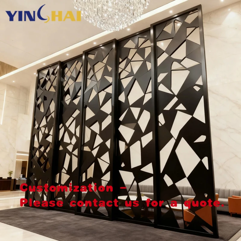custom.Individual Room Dividers From Floor to Ceiling Wall Decorations Home Lobby Living Room Luxury Metal Divider