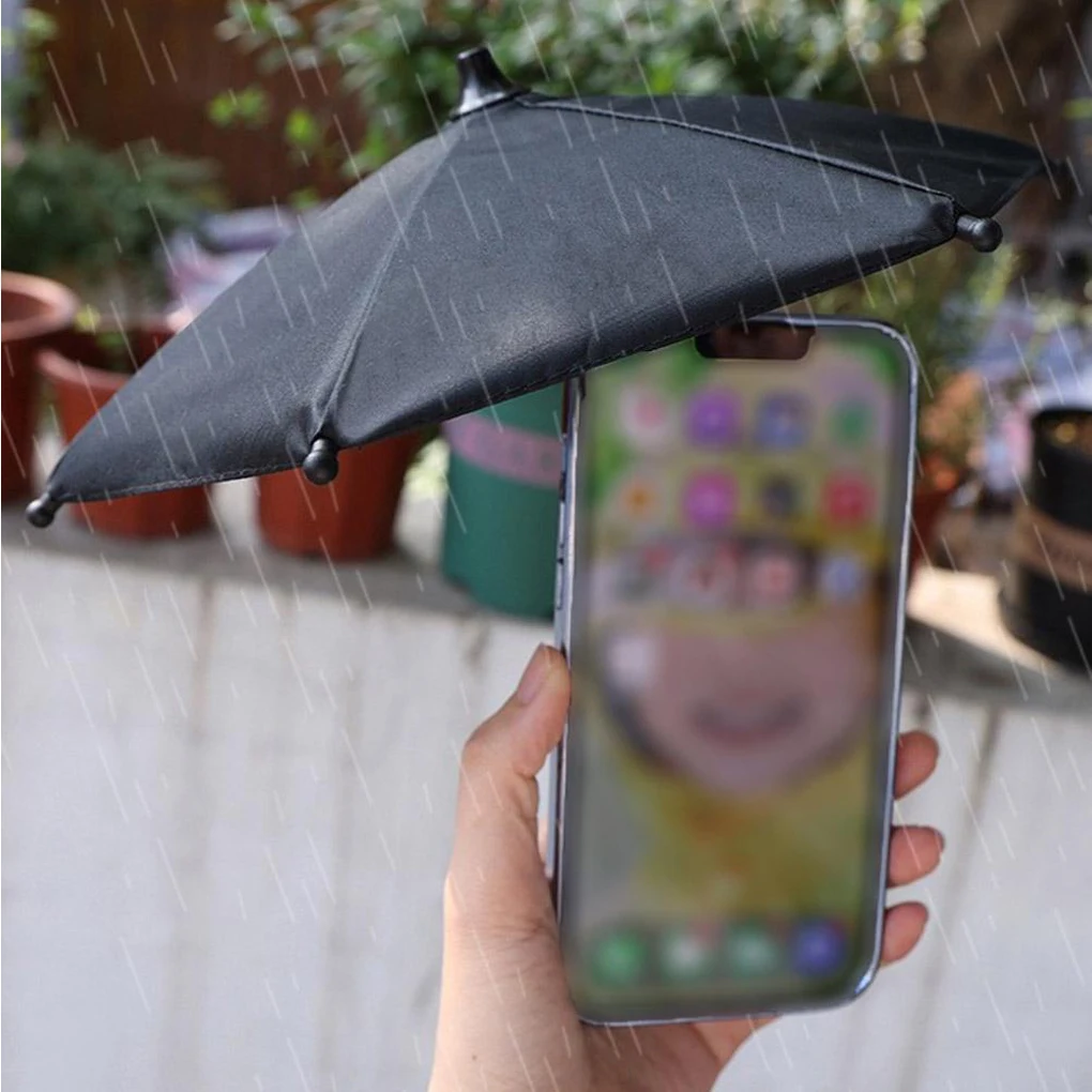 Mini Parasol Mobile Phone Holder Sunscreen Umbrella Clip Bike Rain Waterproof Motorcycle Fixed Adjustable Phone Sunshades