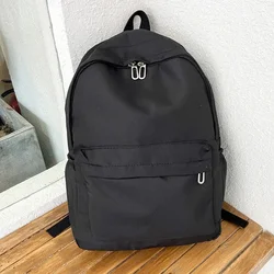 Mochila de Nylon impermeável para mulheres, bolsa de viagem feminina, mochila para adolescentes, cor sólida Bookbag, alta qualidade, novo