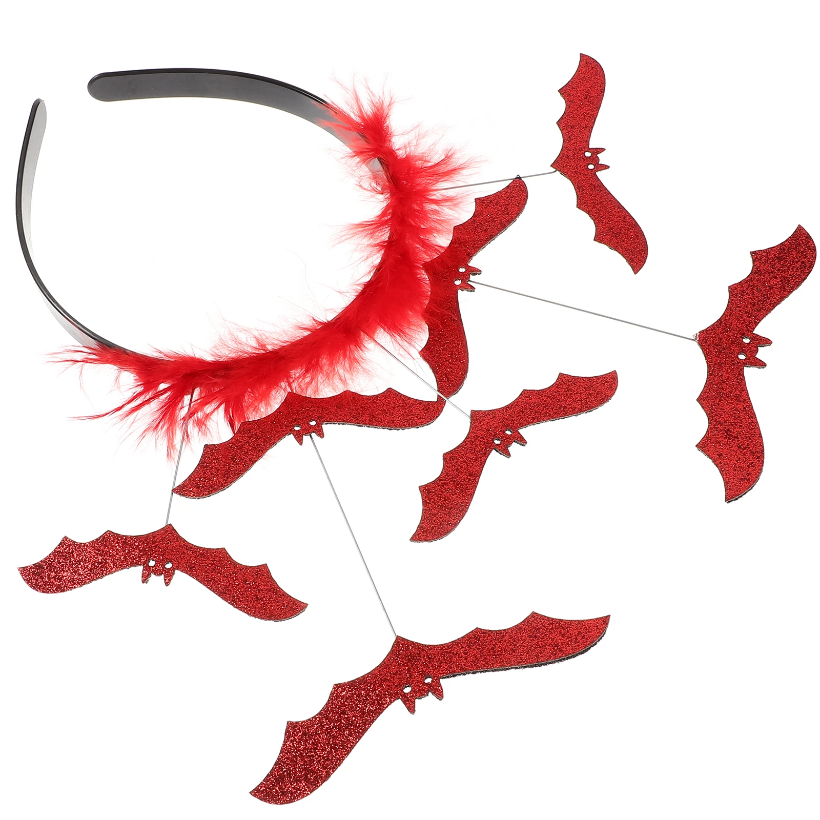 

Bat Headb Halloween Cosplay Costume Women Headdress Girls Hair Accessories Red Party Decorations Photoshoot Props