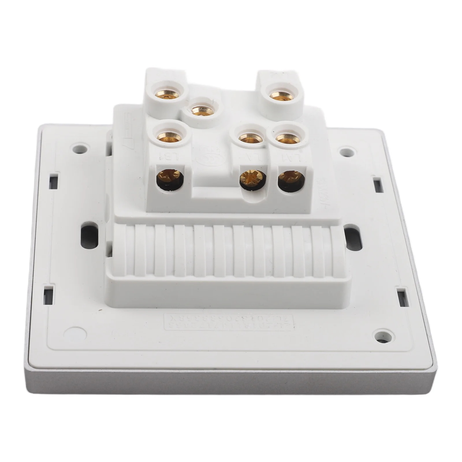 Gray Tempered Glass Wall Light Switch With LED Indicator 10A 250V For Reset For Toggle Button For Home Electrical Panel 86x86mm