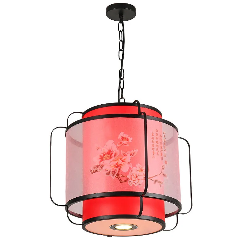 New Chinese chandeliers, wrought iron restaurants, hot pot restaurants, red lanterns, antique Zen corridors, aisles, national st