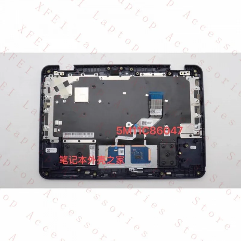 F 5M11C86047 Palmrest para Lenovo 500W Gen 3 com teclado touchpad do Reino Unido