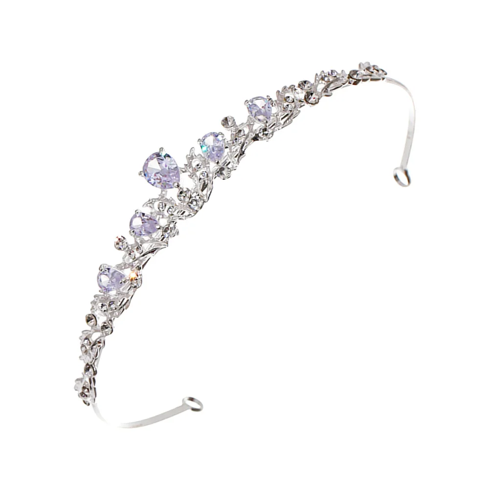 فلاش الماس تاج صغير الزفاف حجر الراين غطاء الرأس أنيقة الزفاف الشعر التبعي للعروس وصيفه الشرف الطرف الديكور