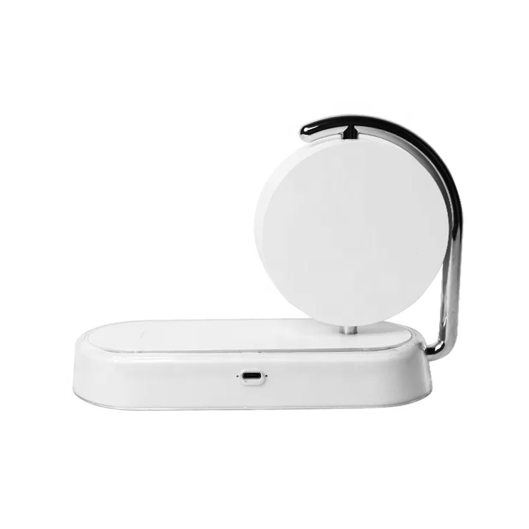 LED ضوء الليل معدات اللعب الإعلانية Ventilador Holografico ثلاثية الأبعاد عرض ثلاثي الأبعاد مروحة الهولوغرام مع شاحن لاسلكي