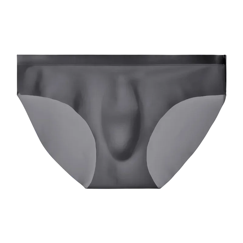 

Мужское нижнее белье, 5 шт., мужские трусы из ледяного шелка, летние дышащие, быстросохнущие, бесшовные шорты, прозрачные, ультратонкие, персонализированные.