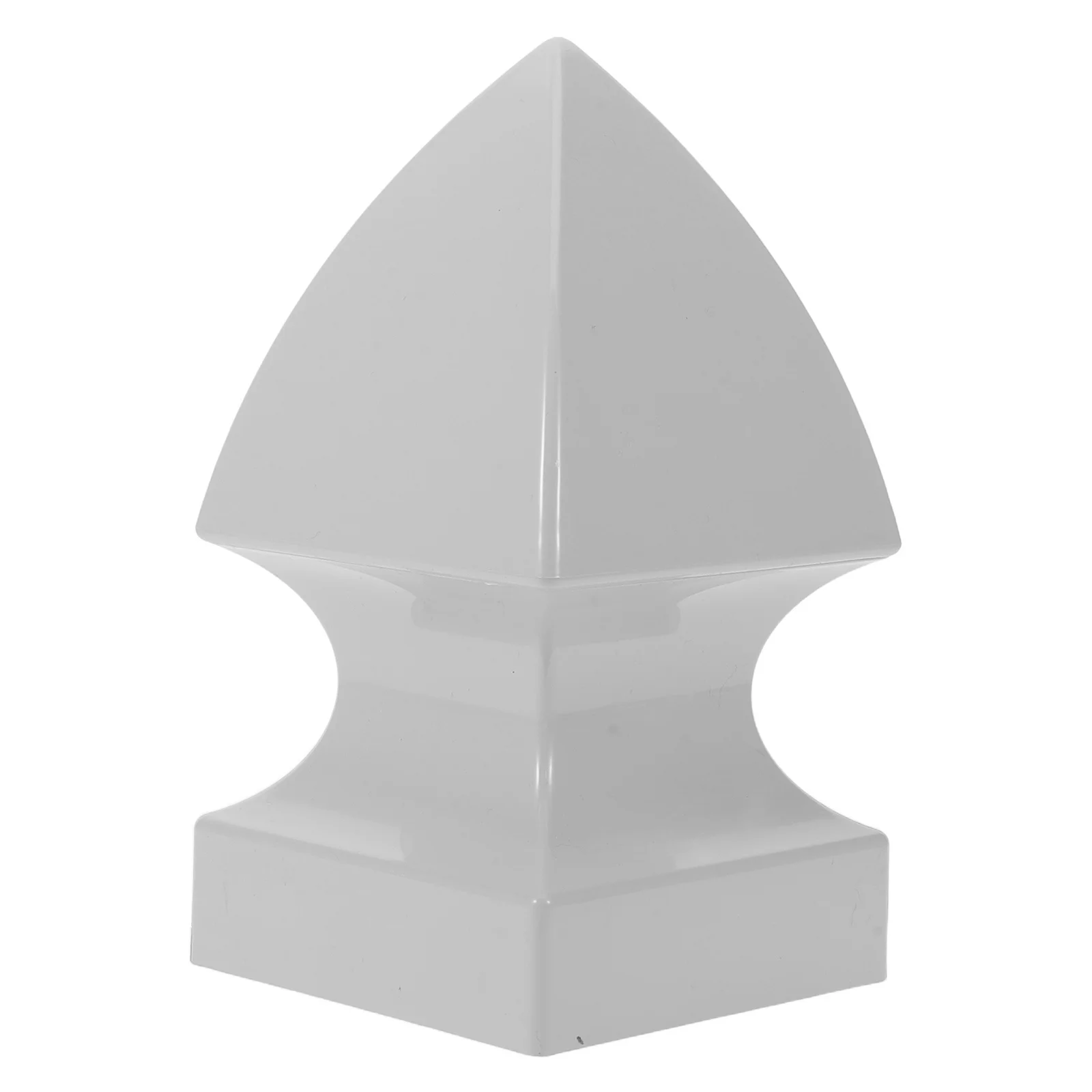 

5 Inch Gothic Post Caps Pvc Pyramid Railing End Covers For Outdoor Staircase Railings Dark Gray Fence Post Caps Handrail