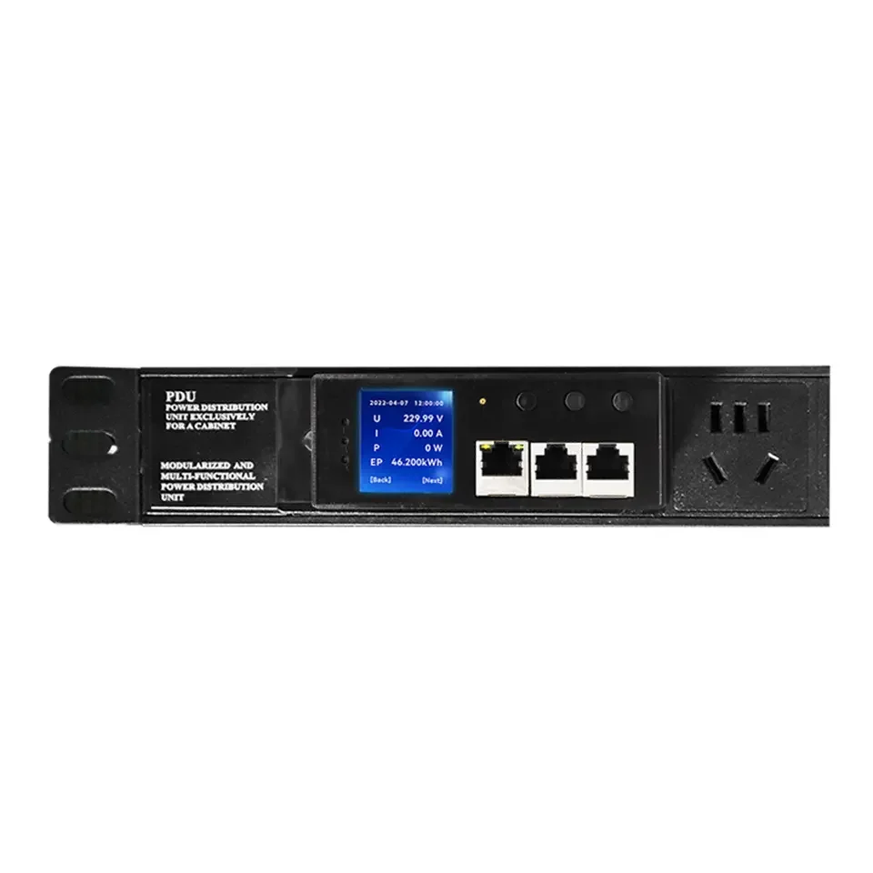 Intelligent PDU table head PDU electrical parameter power distribution unit rs485 modbus temperature controller