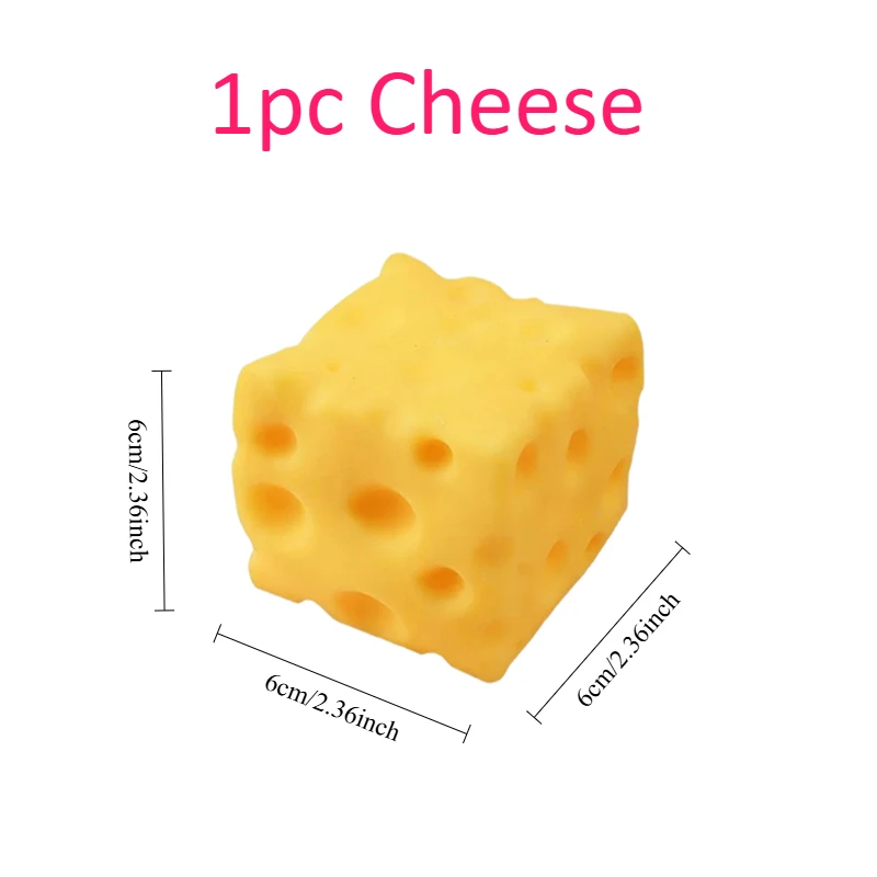 Giant Cube Cheese Squeeze Toy Simulatie Extra grote kaas-fidget-speelgoed Slow Rebound Vormbaar ontluchtingsbal voor geschenken voor volwassenen