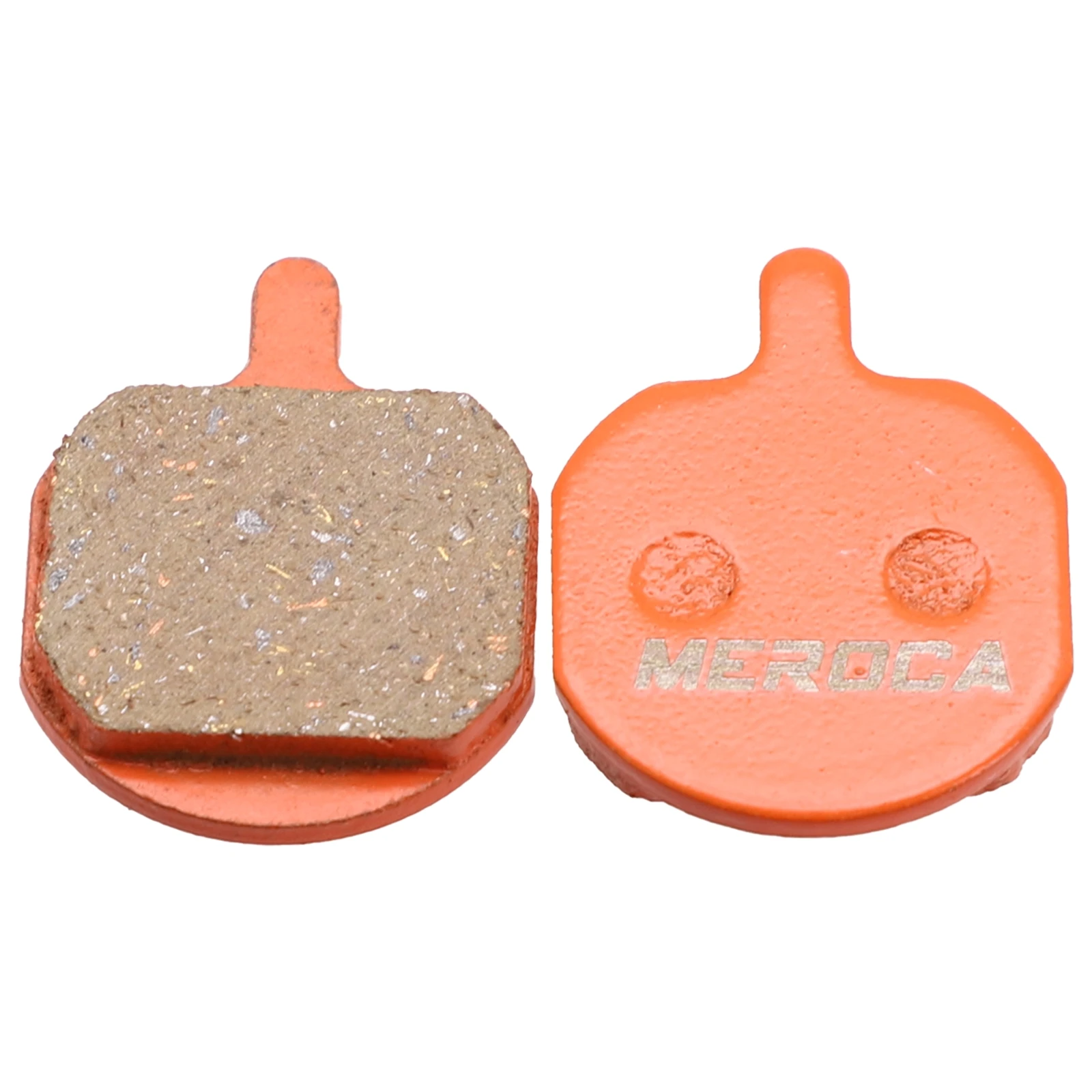 Bicycle Components Brake Pad Easy To Install Orange All Weather Condition Excellent Heat Dissipation Metal+resin