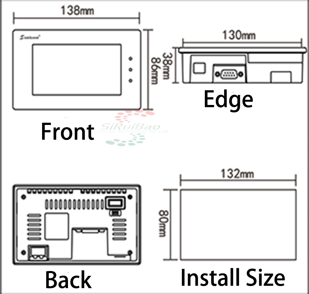 Samkoon-ヒューマンマシンインターフェイス、newcave、EA-043A、4.3 hmi、touchパネル、EA-070B、7 "、800x480、EA-070B