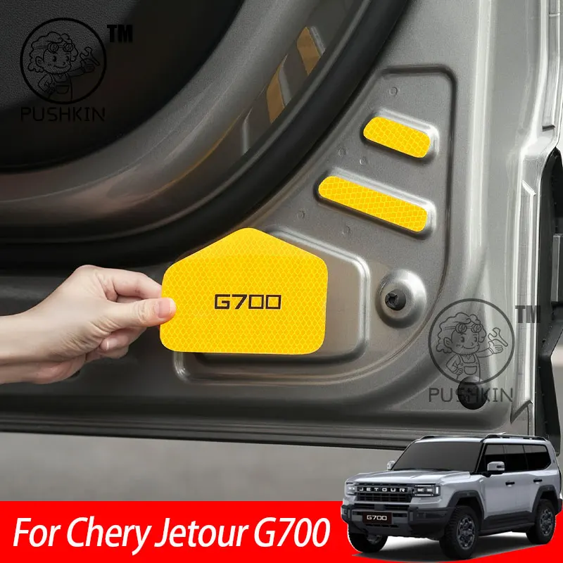 

For Chery Jetour G700 2025 2026 car interior parts Anti rear collision warning sticker for front bumper of door accessories