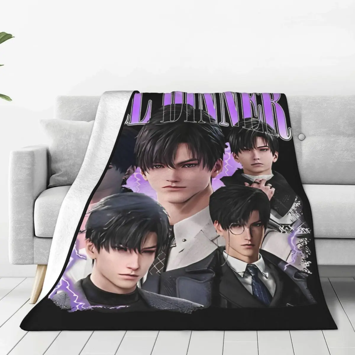 Love And Deepspace Sylus Rafayel Game Blankets Travel Office Flannel Throw Blanket  Super Warm Customized Quality Bedspread