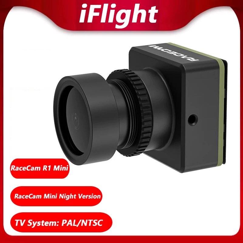 iFlight RaceCam Mini Night Version FPV Camera PAL / NTSC Built-in OSD for RC FPV Racing Drone Quadcopter Model
