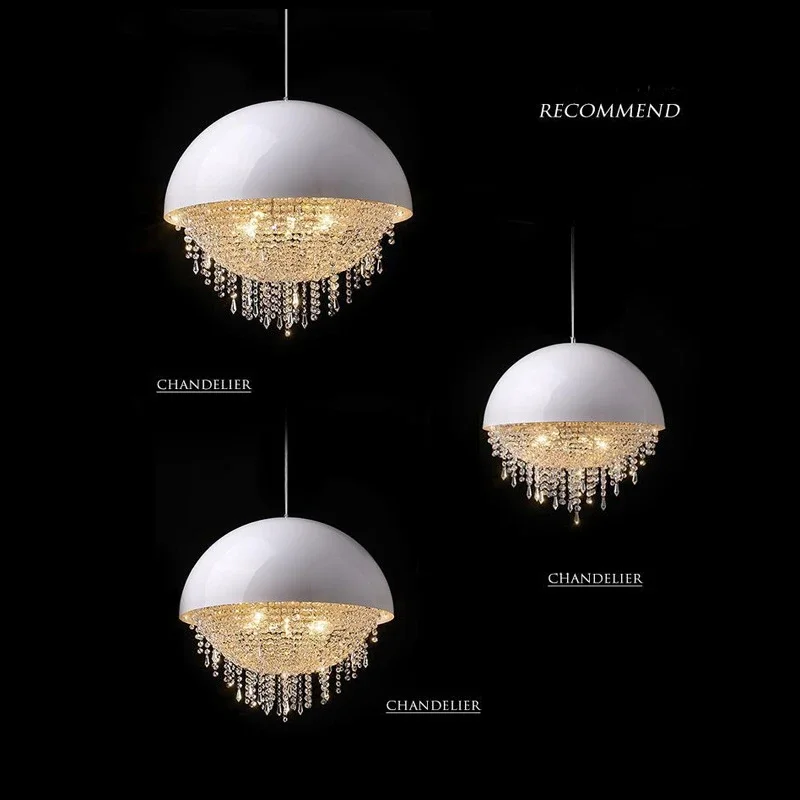 New crystal dining chandelier modern light luxury living room bedroom cream style designer light French creative personality