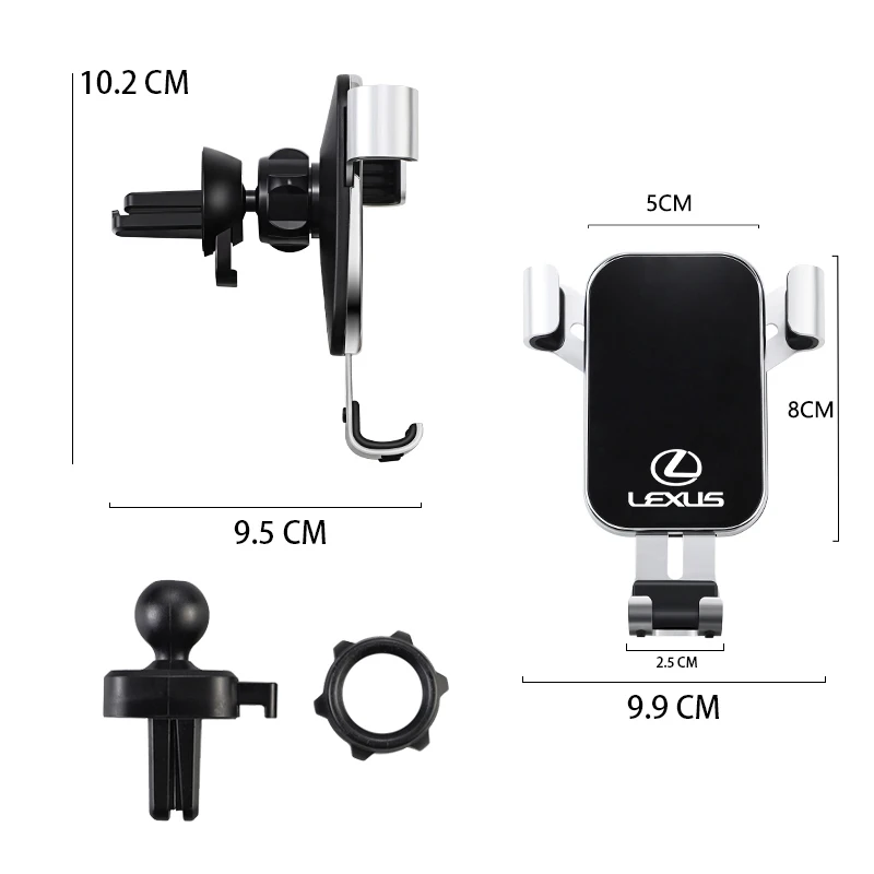 سيارة تنفيس GPS حامل الجاذبية الاستشعار السيارات قبضة أصحاب الهاتف لكزس RX300 IS200 IS250 ES350 Ct200h UX250h NX300h RX350 ES300h