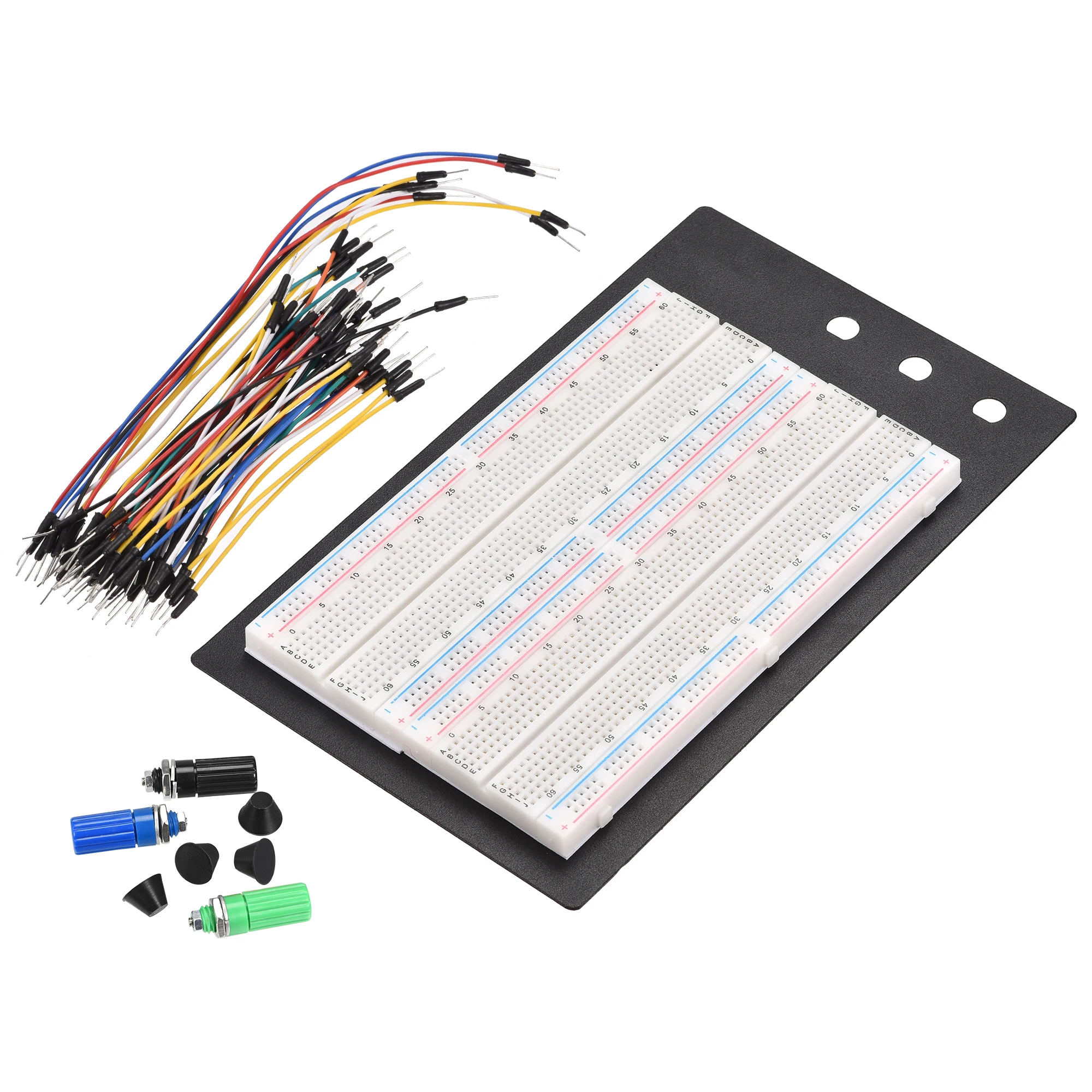 uxcell Breadboards Kit 1660 Point Solderless Breadboards Set for Proto Shield and Testing1 Set