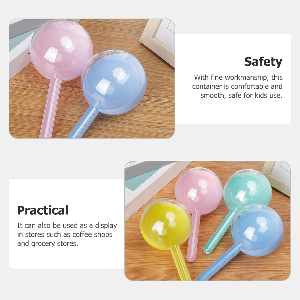 

12pcs Packaging Storage Container Hollow Sphere Lollipop Shape Diy Gift Box For Candy Jewelry Display Holder Decorative Box