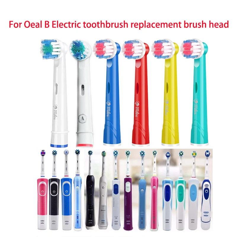 Voor Oral-B Sonic Elektrische Tandenborstel Fit Advance Power/Pro Gezondheid/Triumph/3D Excel/Vitality 4/8/16 stuks Vervangende Opzetborstels