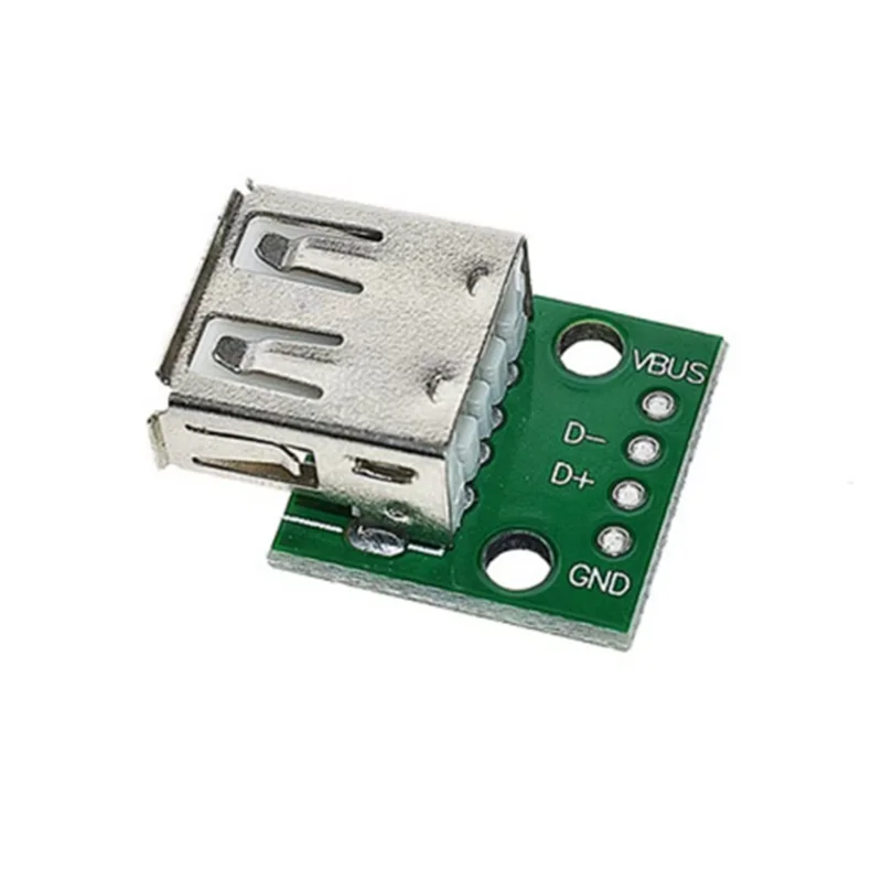 1/5PCS USB 2.0 Socket Type A Female USB To DIP 2.54MM PCB USB Breakout Board Pitch Adapter Converter Connector 4 Pin