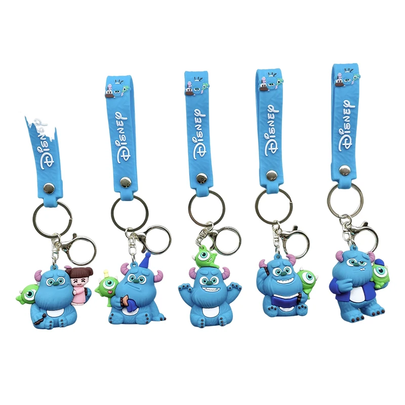 

Monsters University Rubber Key Chain Sulley Keyring Couple Gifts Birthday Present Keychain Disney Cute Mike Key Chain Pendant