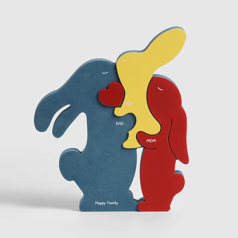 

Wozoom Cute Bear Home Desktop Ornament Living Room Entrance Creative Clock Wine Cabinet Decoration Figurines Miniatures