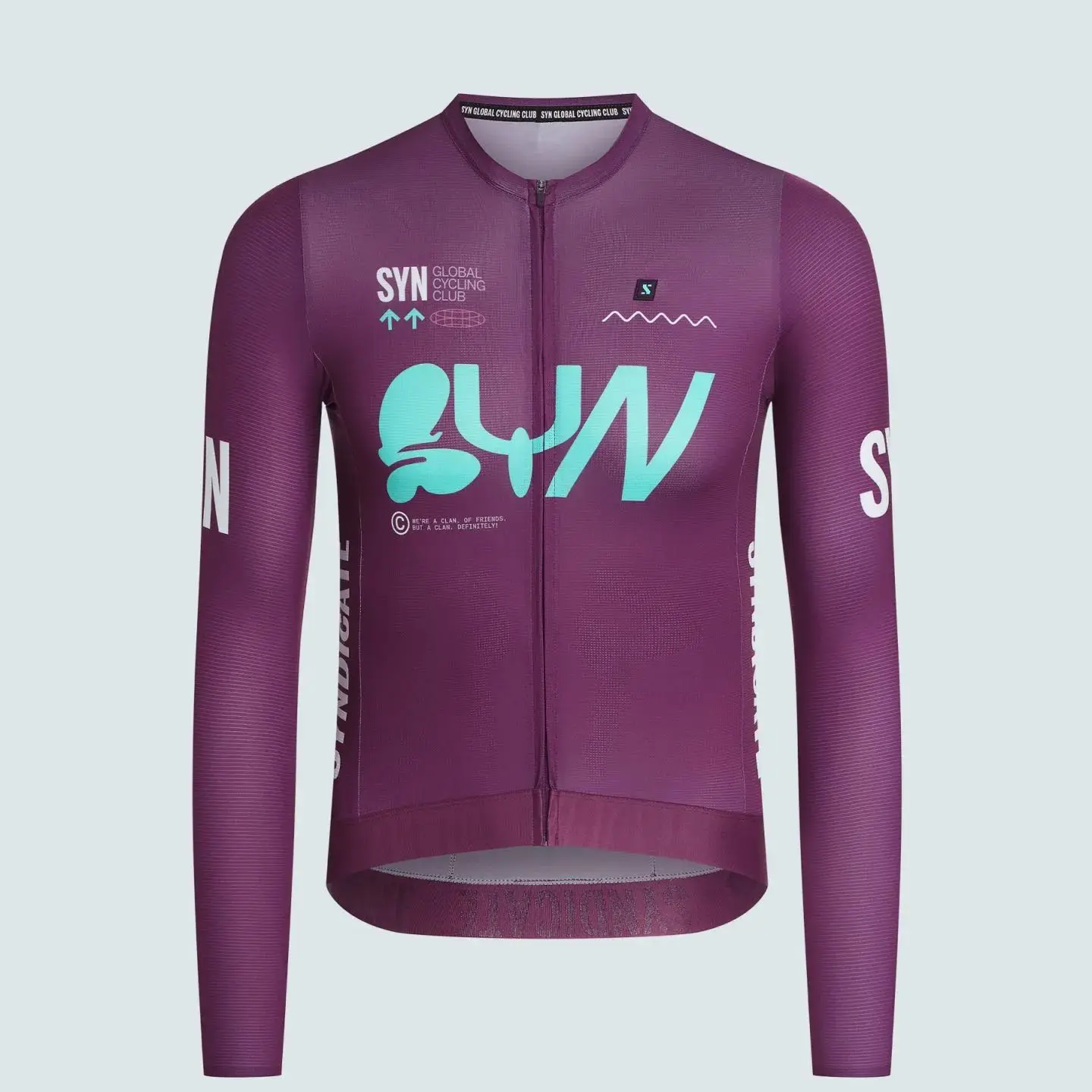 AliExpress SYN Men's cycling jersey autumn and winter road bike, bicycle sports shirt high-quality bicycle long sleeved top cycling shirt