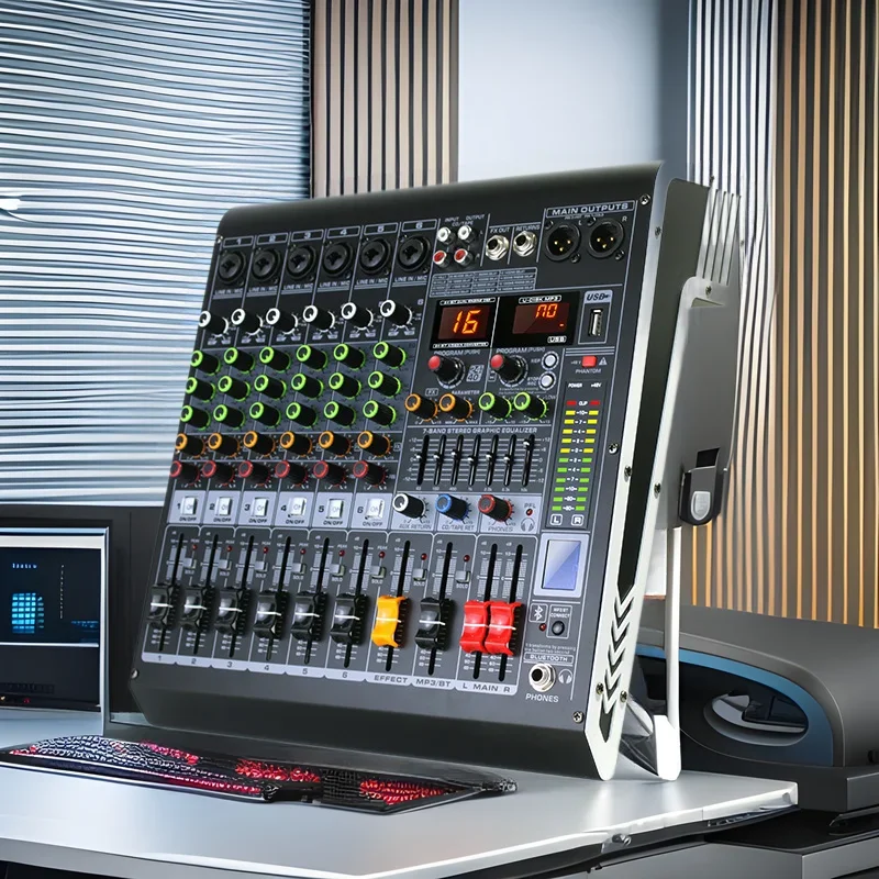 4/6/8 channel professional mixing console with built-in 16DSP effect Bluetooth stage performance