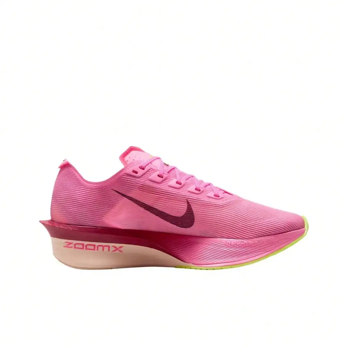 Nike Vaporfly 4 Women's Road Racing Shoes (Pink/Bright Pink/Neon Green/Bordeaux) HF6412-601