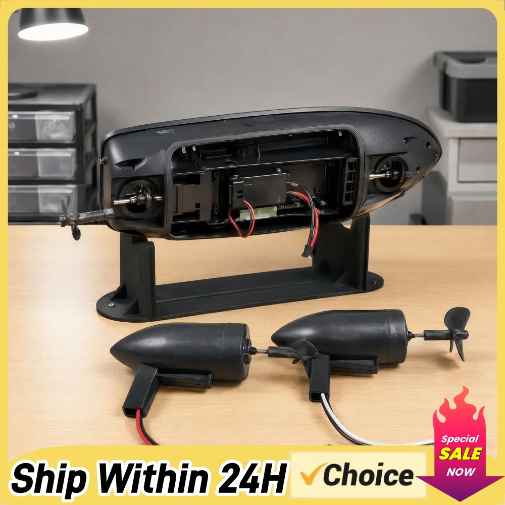 Left Right Motor Pair Forward Reverse CW CCW Propulsion Replacement Spare Part for RC Bait Boat 12cm Motor