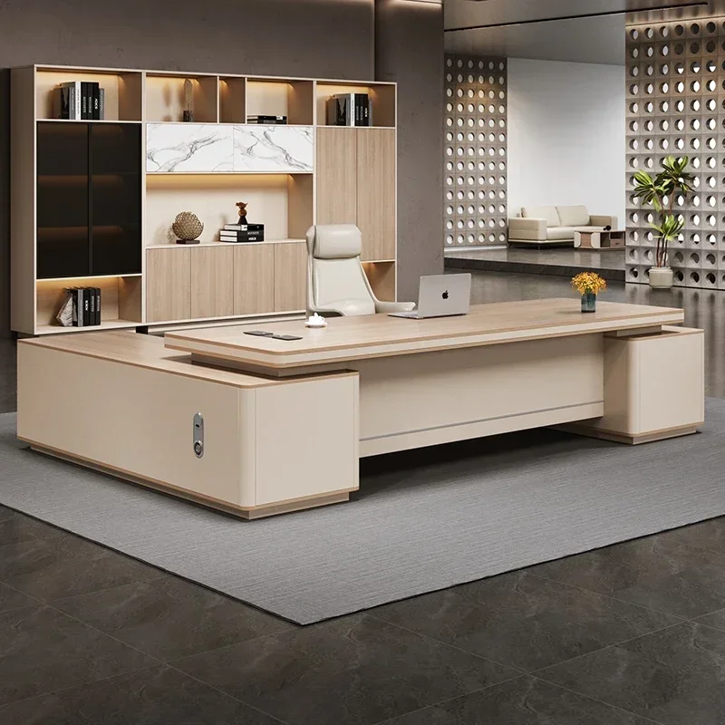 Office Furniture Bookshelf Light Luxury High End Office Sedentary Table Computer Desk Room Desks Computer Desk Gaming Tables