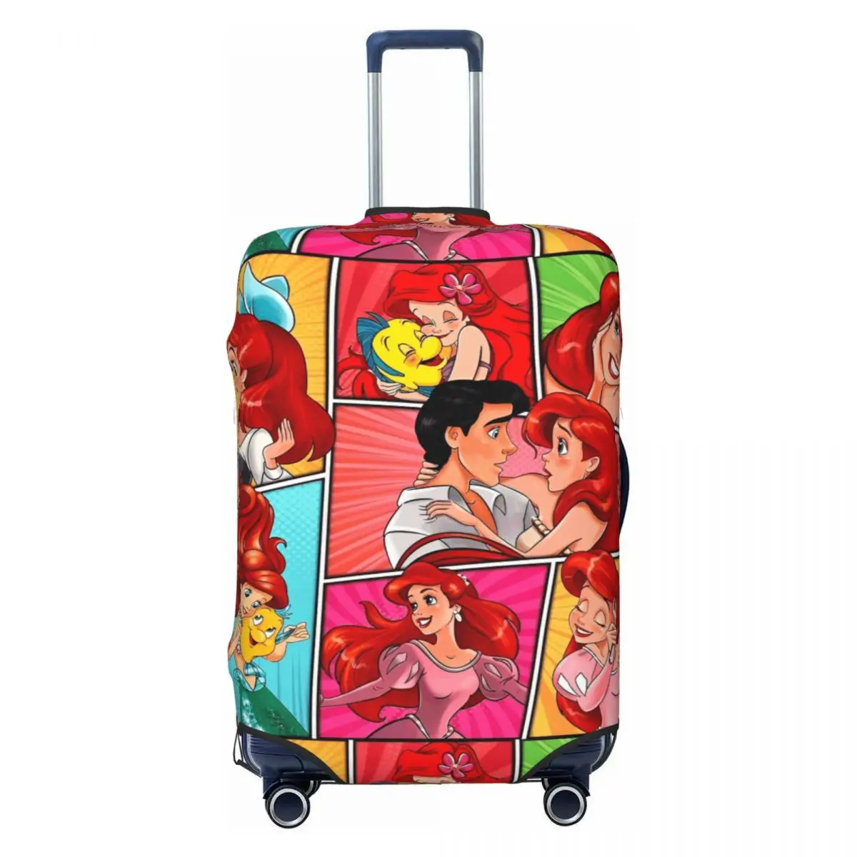 

Little Mermaid Ariel Cartoon Suitcase Cover Travel Holiday Strectch Luggage Supplies Protector
