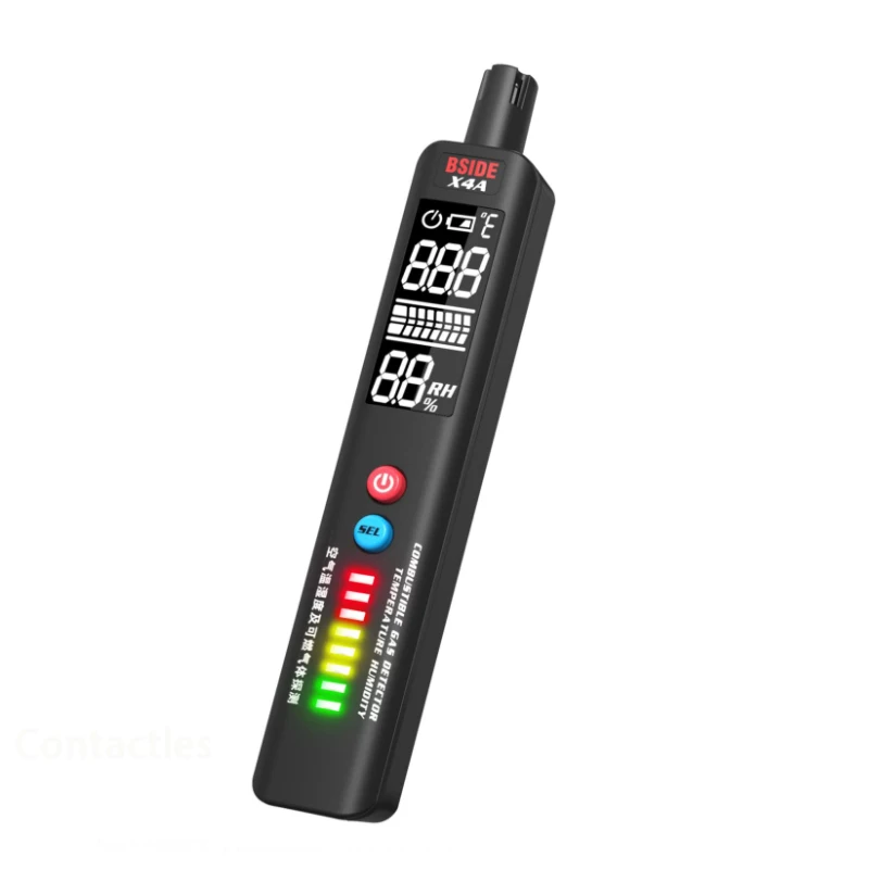 BSIDE X4A Gases Leak Detector Quick Response Combustible CO Gases Detector Alarm Indicator Temperature Humidity Measuring