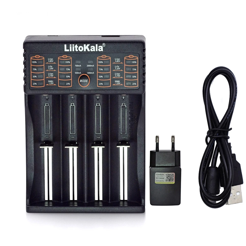 LiitoKala Lii-S8 Lii-600 Lii-M4S Lii500 Lii-PD4 Lii402 Lii202 Smart Charger for 18650 26650 21700 AA AAA lithium NiMH battery