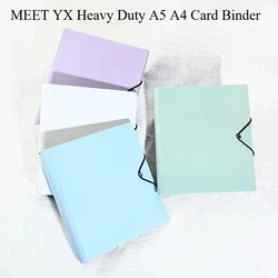 Heavy Duty A5 Card Binder W/ 55mm Large D-Rings 3-Ring Thick Photo Card Album W/ Elastic Band for K-pop Collection