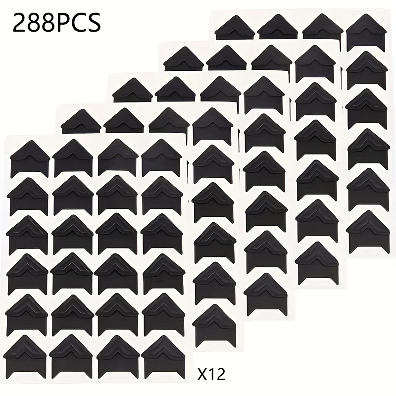 288pcs Photo Mounting Corners - Acid-Free Self-Adhesive Stickers for Memory Books, Photo Albums, Craft Projects | Archival Safe